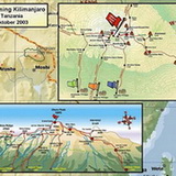 Route hiking Kilimanjaro
